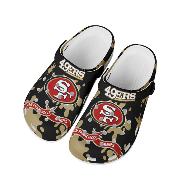 Men's San Francisco 49ers Bayaband Clog Shoes 002